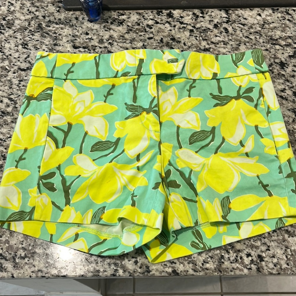 J crew floral print shorts